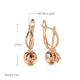 Rose Unusual Long Earrings Ethnic Bride Wedding Jewelry