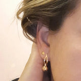 Rose Unusual Long Earrings Ethnic Bride Wedding Jewelry