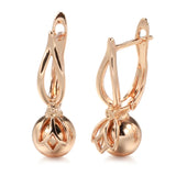 Rose Unusual Long Earrings Ethnic Bride Wedding Jewelry