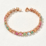 Colorful Zircon Drop Bracelet Chain Gift