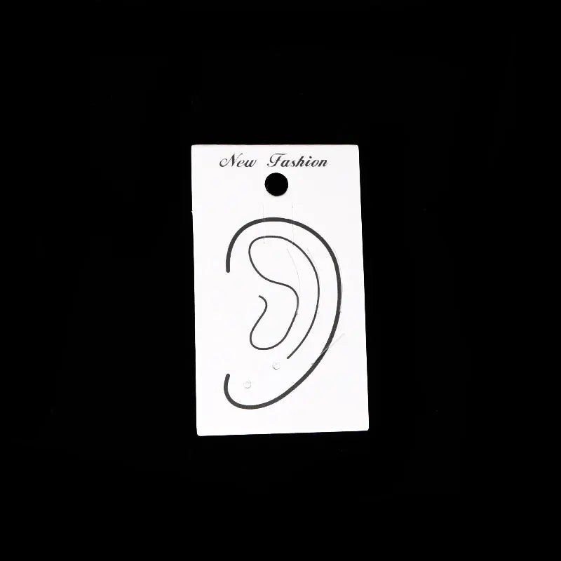 Custom Logo Earring Gift Card 4.2x7cm Jewel Display Paper Card