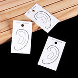 Custom Logo Earring Gift Card 4.2x7cm Jewel Display Paper Card