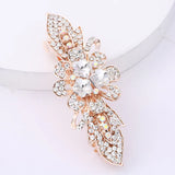 Colorful Rhinestone Flower Hair Clip for Women
