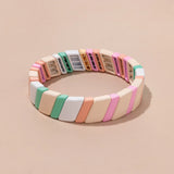 Enamel Bracelets Colorful Metal Bangle Gift Jewelry