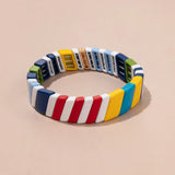 Enamel Bracelets Colorful Metal Bangle Gift Jewelry