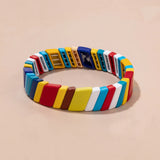 Enamel Bracelets Colorful Metal Bangle Gift Jewelry