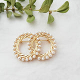 Enamel Pin Pearl Brooches Women Scarf Buckle Lapel Pin Brooch Jewelry