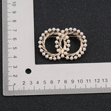 Enamel Pin Pearl Brooches Women Scarf Buckle Lapel Pin Brooch Jewelry