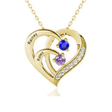 Gemstone Diamond Drop Necklace For Women