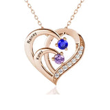 Gemstone Diamond Drop Necklace For Women