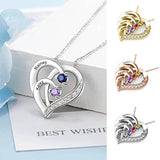 Gemstone Diamond Drop Necklace For Women