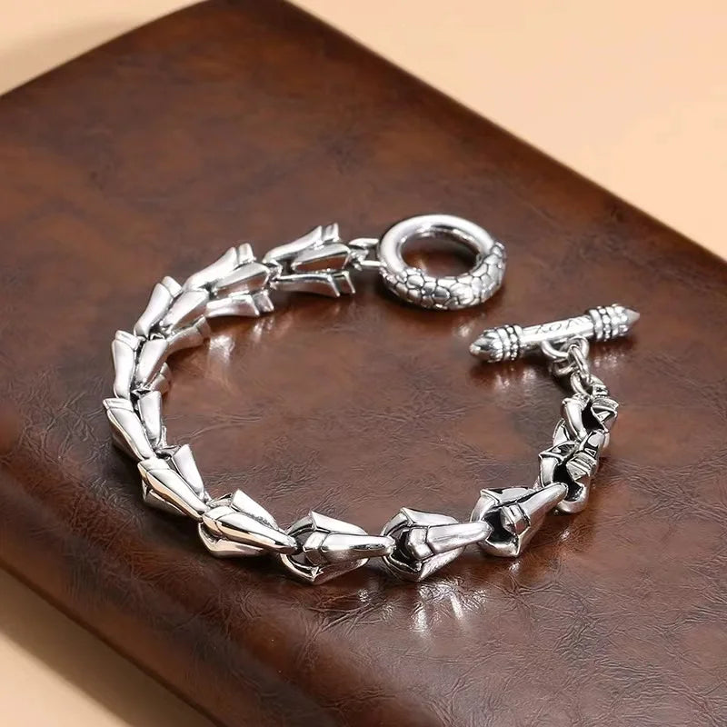 Dark Keel OT Button Bracelet Punk Hip-hop