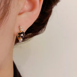 Camellia Flower Pearl Earrings - High Jewelry