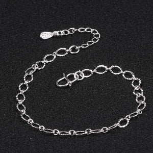 925 Sterling Silver Ankle Chains for Women Jewelry Anklet Bracelet