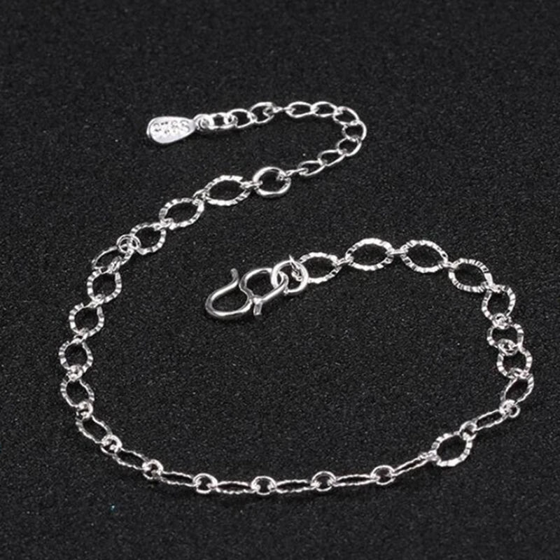 925 Sterling Silver Ankle Chains for Women Jewelry Anklet Bracelet