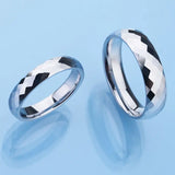 Faceted 85.7% Tungsten Rings Scratch Proof 4mm & 6mm Size 4-13