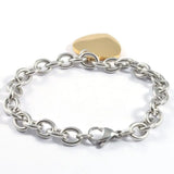 Heart Charms Bracelet 316L Stainless Steel Chain Gift