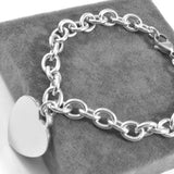 Heart Charms Bracelet 316L Stainless Steel Chain Gift
