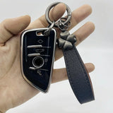 Leather Flower Car Keychain Hand Rope Accessories Couple Bag Ornaments