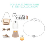 925 Silver Lucky Clover Bracelet Adjustable Chain