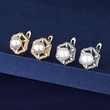 Geometric Hoop Earrings Crystal Stud French Jewelry