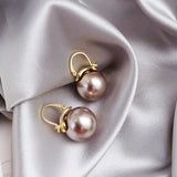Sweet Pearl Drop Earrings Geometric Joker Lovely Women Earrings