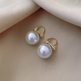 Sweet Pearl Drop Earrings Geometric Joker Lovely Women Earrings