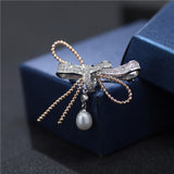 Freshwater Pearl Brooch Cubic Zirconia Flower Animal Insect Pin