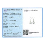 925 Silver Infinity Earrings with Freshwater Pearls