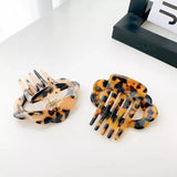 Geometric Acetic Acid Hairpins Insert Comb Colorful Brown Styling Tools