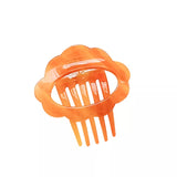Geometric Acetic Acid Hairpins Insert Comb Colorful Brown Styling Tools