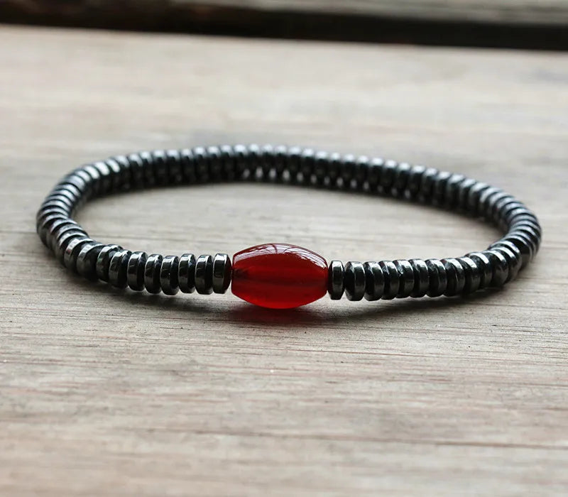 Geometric Beaded Men Bracelets, Men's Bangle Jewelry