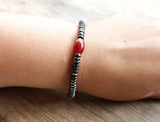 Geometric Beaded Men Bracelets, Men's Bangle Jewelry