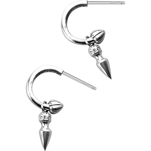 925 Silver Conical Stud Earrings for Men Women