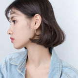 925 Silver Conical Stud Earrings for Men Women
