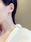 Geometry Temperament Ear Buckle Women Brilliant Earring
