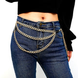 Girls Metal Waist Chain Plated Belt for Dresses Women