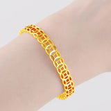 Ethnic Style Coin Bracelet 24k Plated