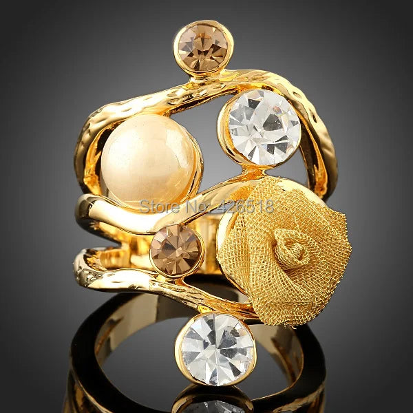 Austra Crystal Wedding Rings for Women