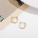 Geometric Twist Hoop Earrings Small Circle Beaded Jewelry