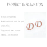 Stainless Steel Letter G Drop Earrings Women Jewelry Gift