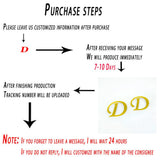 Stainless Steel Letter G Drop Earrings Women Jewelry Gift