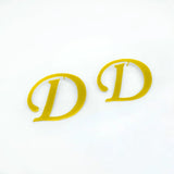 Stainless Steel Letter G Drop Earrings Women Jewelry Gift