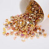 Enamel Alphabet Charms Capital Letter Beads Initial Pendants Alloy