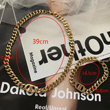 Double D Titanium Steel Necklace Thick Chain Letter
