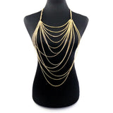 Women Bodychains Tassel Necklace Pendants Alloy Long Necklaces Chokers