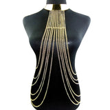 Women Bodychains Tassel Necklace Pendants Alloy Long Necklaces Chokers