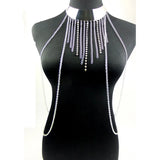 Women Bodychains Tassel Necklace Pendants Alloy Long Necklaces Chokers