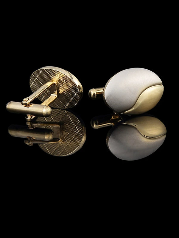 Oval Mens Cufflinks Wedding Bestman Guest Groom Buttons Favors Jewelry