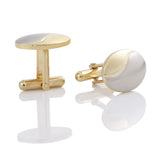 Oval Mens Cufflinks Wedding Bestman Guest Groom Buttons Favors Jewelry